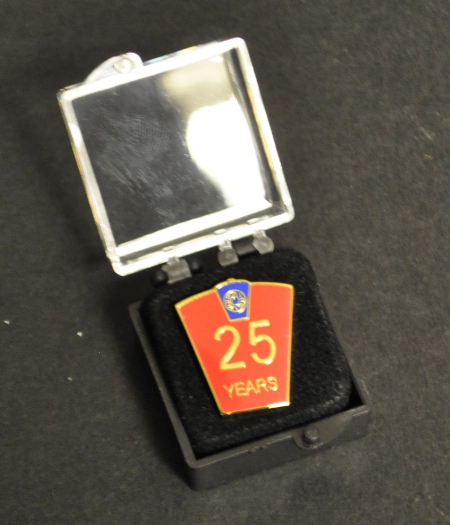 Mark 25 year Lapel Pin - Click Image to Close